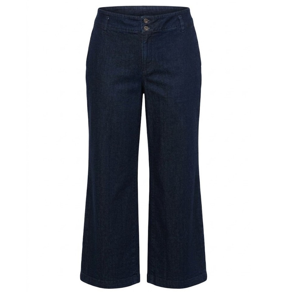 Lauren Ralph Lauren Premium Wide Leg Jeans Dark Wash Blue Size 18 Stretch Denim